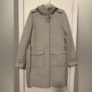 LOFT Light Gray Trench Coat